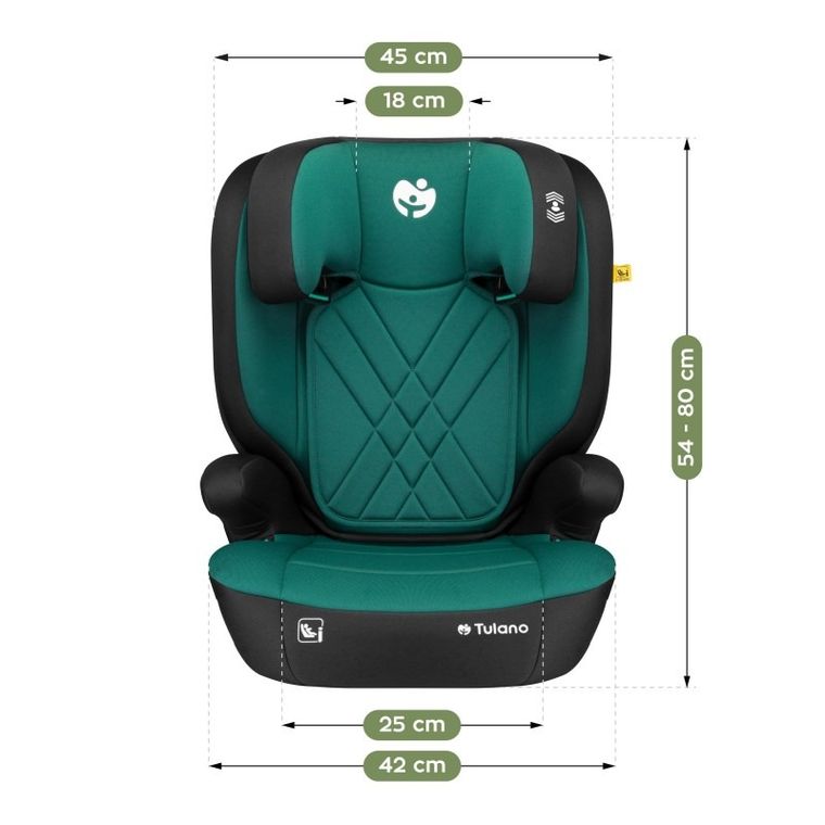 Tulano, Joy 45, fotelik samochodowy, green