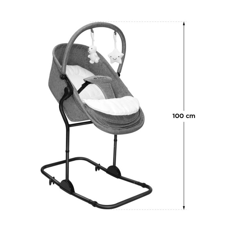 Tulano, Moon 35, bujaczek leżaczek 4w1, grey