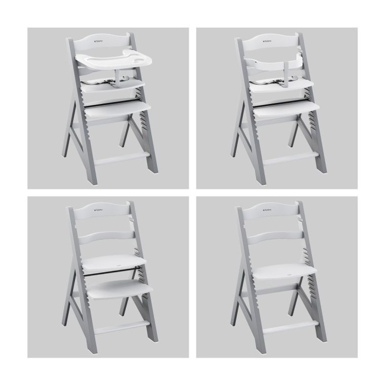 Tulano, Morsel 40, krzesełko do karmienia, grey-white