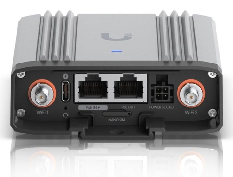 Ubiquiti, router przemysłowy, UMR-Industrial-EU, LTE Cat 4, Wi-Fi 4, 2x RJ45 1000Mb/s, nano SIM