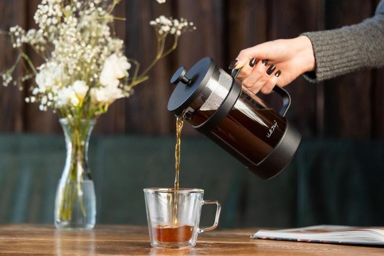 Vialli Design, Senso, zaparzacz do kawy i herbaty, czarny, 1000 ml