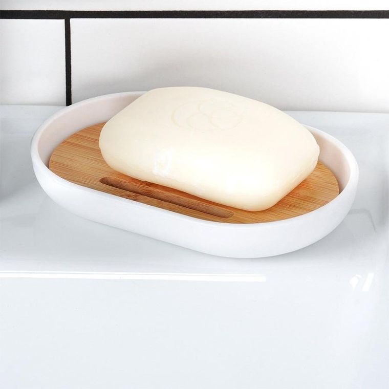 Vilde, zestaw łazienkowy, biały, 6 elementów