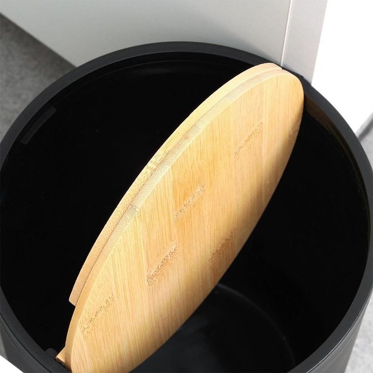 Vilde, zestaw łazienkowy, czarny, 6 elementów