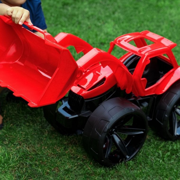 Wader, Maximus, spychacz, czerwony, 68 cm