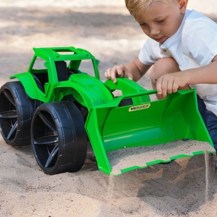 Wader, Maximus, spychacz, zielony, 68 cm