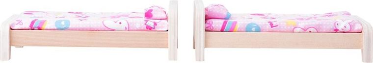 Woodyland, drewniany domek dla lalek z akcesoriami, 2-piętrowy