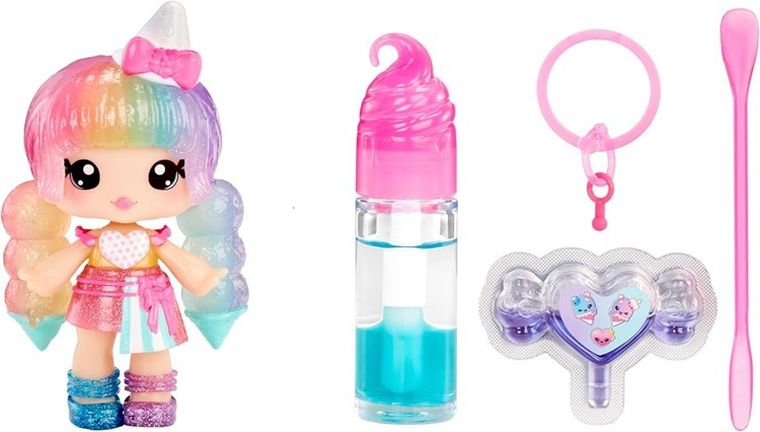 Yummiland, Lip Gloss Mystery Color, laleczka + pachnący błyszczyk DIY do ust