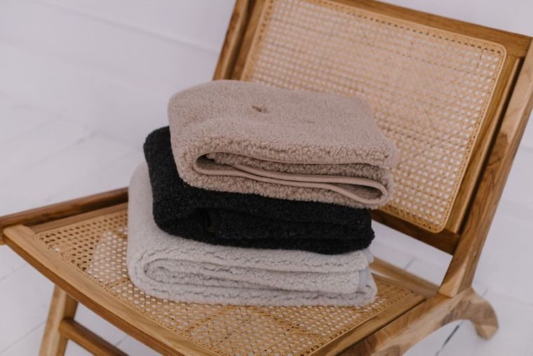 Zaffiro, Nevada, koc wełniany, 75-100 cm, beige