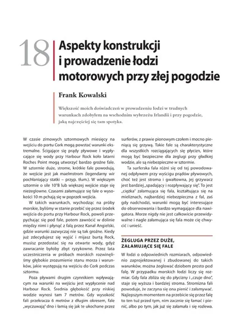 Żeglowanie w trudnych warunkach