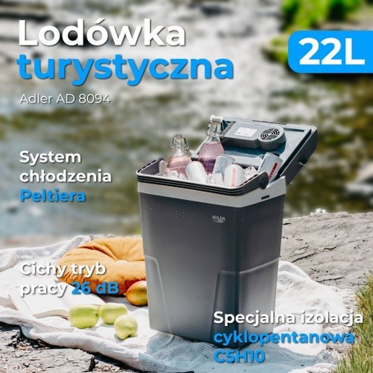 Adler, lodówka turystyczna, 22L