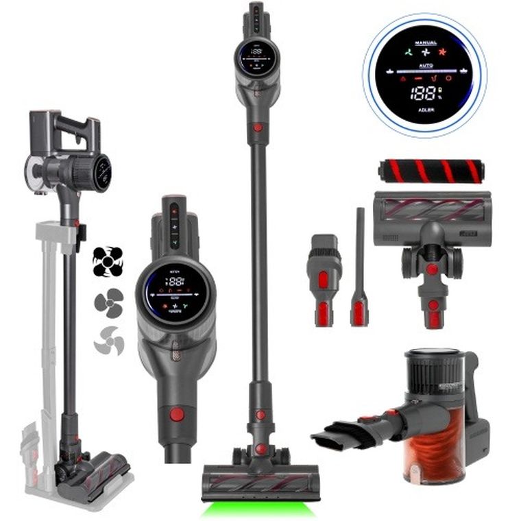 Adler, odkurzacz pionowy, PRO LED