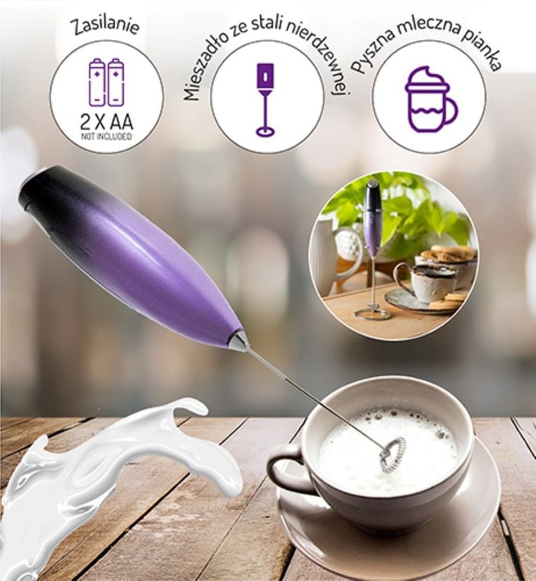 Adler, spieniacz do mleka ze stojakiem