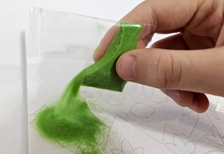 Alexander, Piaskowe malowanki, wielkanocny kurczaczek i zajączek, zestaw artystyczny