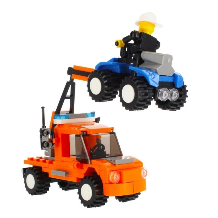 Alleblox, pojazd holowniczy, klocki konstrukcyjne, 124 elementy