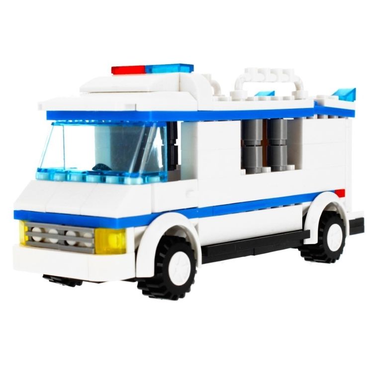 Alleblox, wóz policyjny, klocki konstrukcyjne, 134 elementy