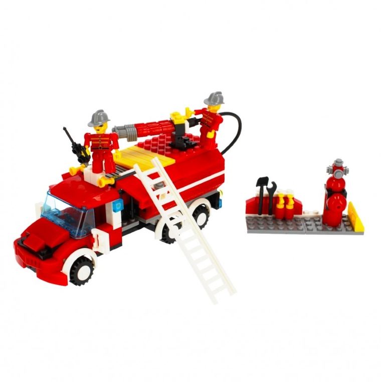 Alleblox, wóz strażacki, klocki konstrukcyjne, 299 elementów