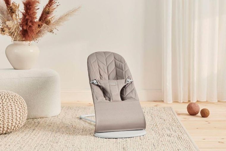 BabyBjörn, Bliss Woven, leżaczek, sand grey