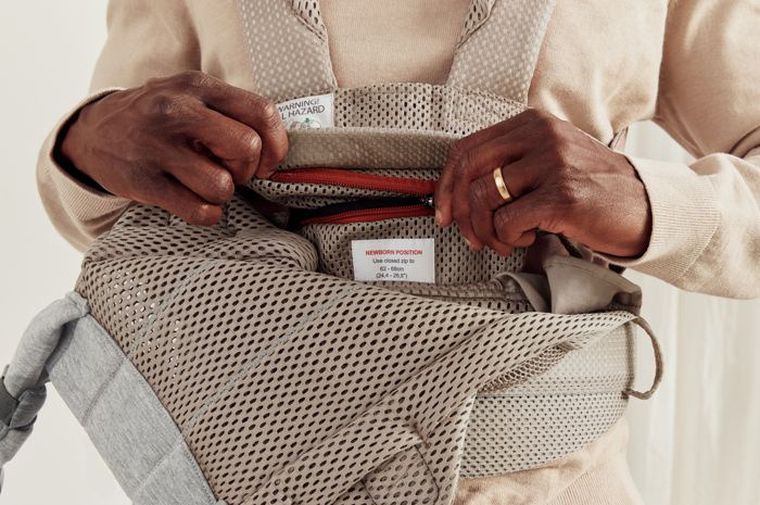 BabyBjörn, Harmony 3D Mesh, nosidełko, szary beż