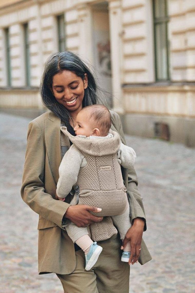 BabyBjörn, Move 3D Mesh, nosidełko, szary beż