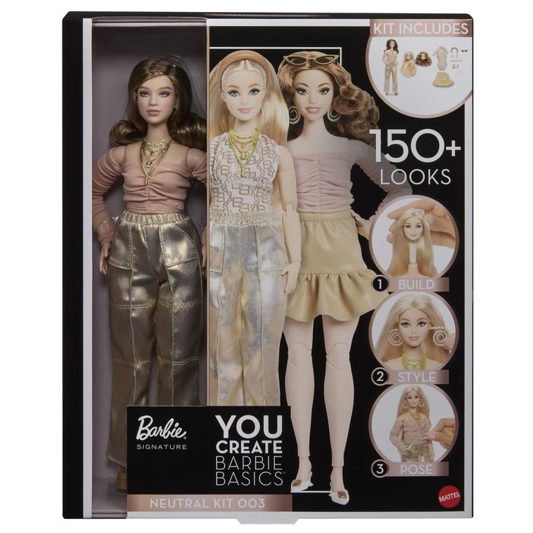 Barbie, You Create Barbie Basics, lalka kolekcjonerska, zestaw neutralny 003