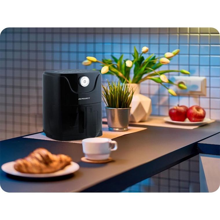 Berdsen, frytkownica beztłuszczowa, air fryer, czarny, 2,5l, BD-654