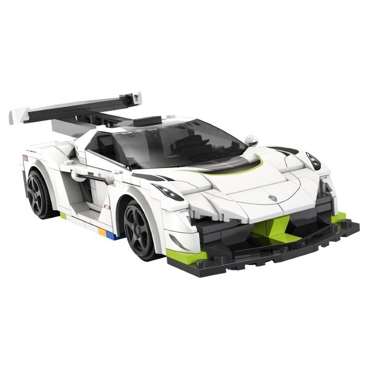 Cada, Fantasma Race Car, pojazd zdalnie sterowany, Dual Mode, biały, 1:20, 22 cm, 322 elementy
