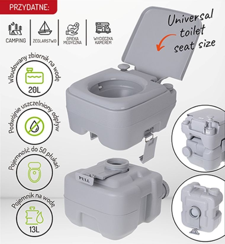 Camry, toaleta turystyczna, 20 l, CR 1035