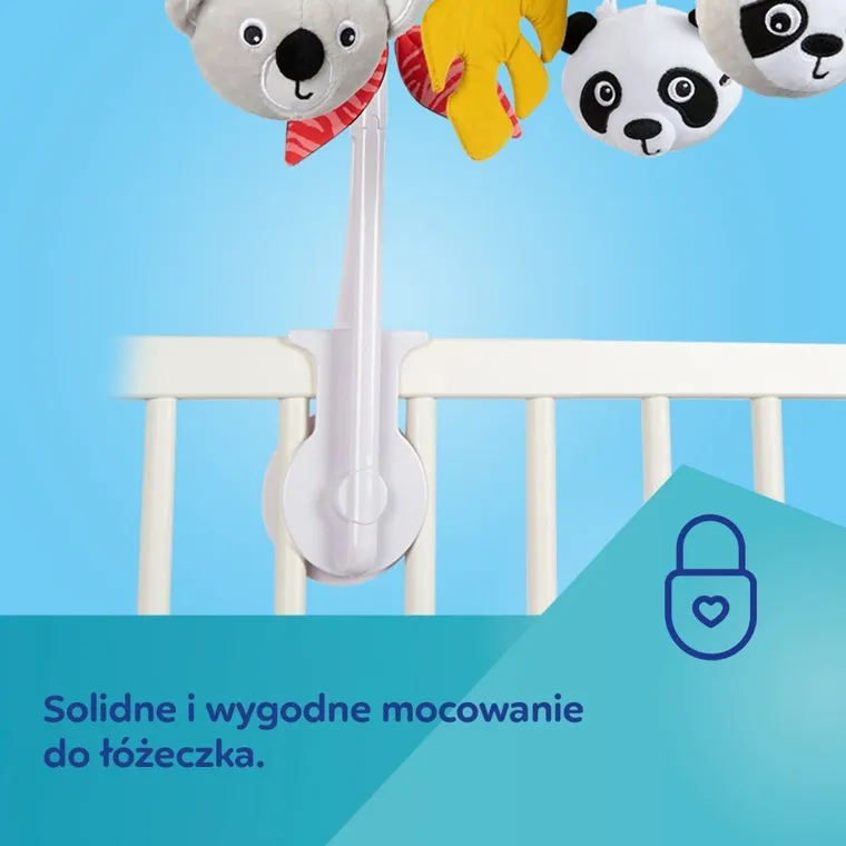 Canpol babies, BabiesBoo, sensoryczna karuzela z pozytywką i Bluetooth