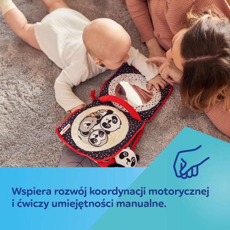 Canpol babies, BabiesBoo, sensoryczna książeczka manipulacyjna Panda