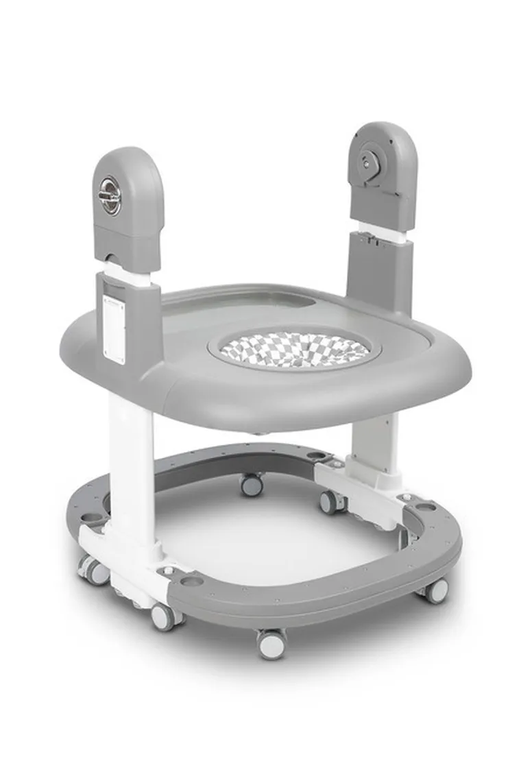 Caretero, Sitron 3w1, krzesełko do karmienia z funkcją huśtawki i chodzika, grey