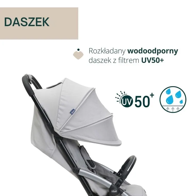 Chicco, Goody Xplus, wózek spacerowy, Pearl Grey