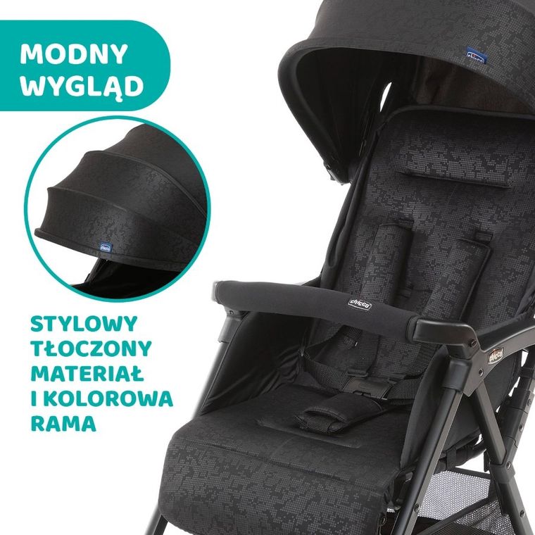 Chicco, Ohlalà 3, wózek spacerowy, Jet Black