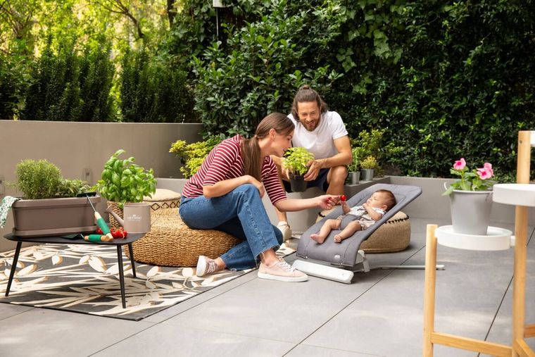 Chicco, Rhythm'n'Sound, leżaczek, Slate Grey