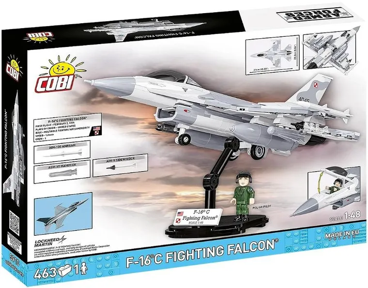 Cobi, Armed Forces, F-16C Fighting Falcon, klocki, 1:48, 463 elementy