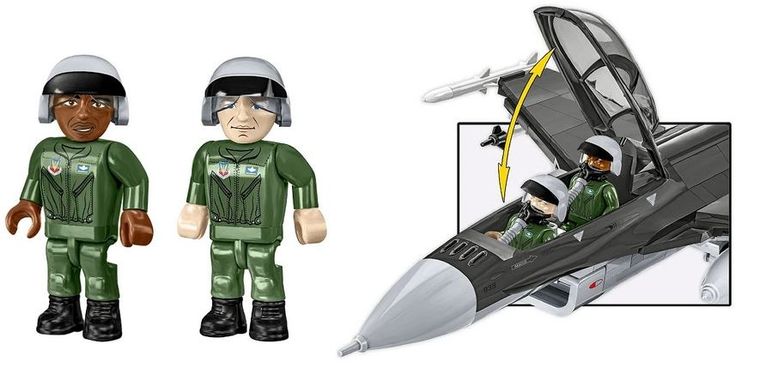 Cobi, Armed Forces, F-16C Fighting Falcon USAF, klocki, 1:48, 436 elementów