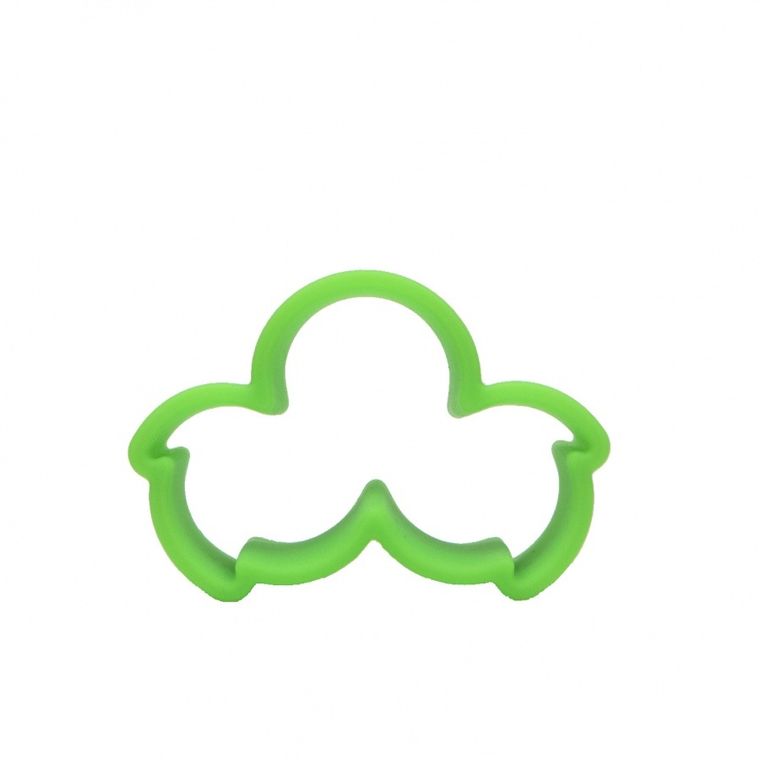 Dena, ludzik i domek, klocki silikonowe, green