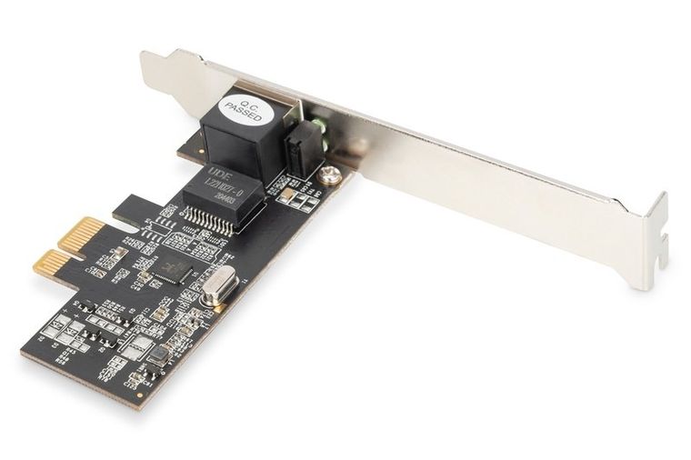 Digitus, karta sieciowa, przewodowa, PCI express, 1xRJ45 2.5 gb, ethernet, 2500mbps, DN-10135