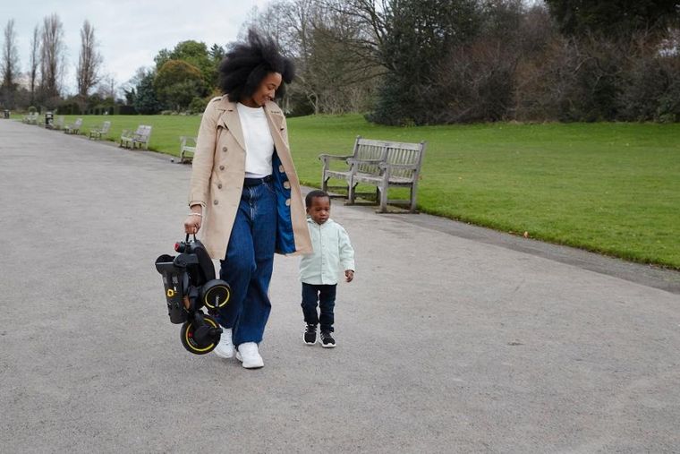 Doona, Liki S5, rowerek trójkołowy, składany, nitro black