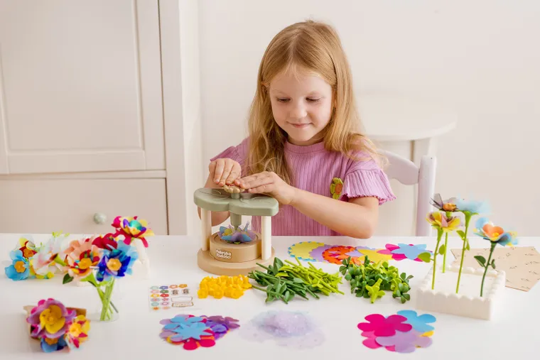 Dumel, Fabryka Radości, Kolorowe kwiaty, zestaw kreatywny do tworzenia kwiatów