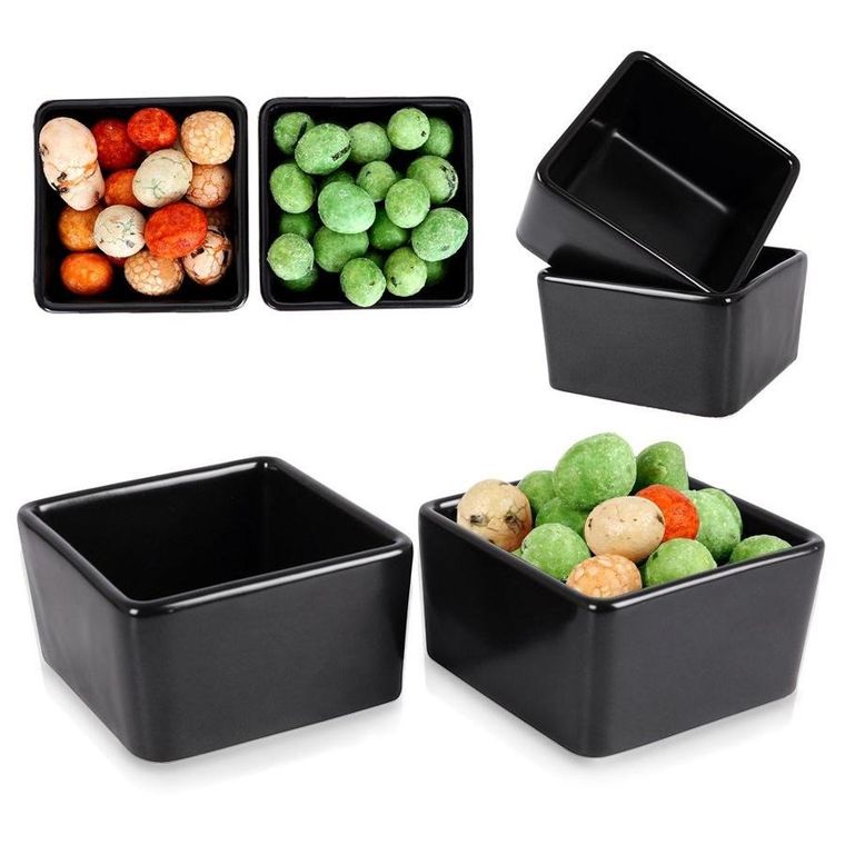 Excellent Houseware, miski na przekąski, kwadratowe, 2 szt.