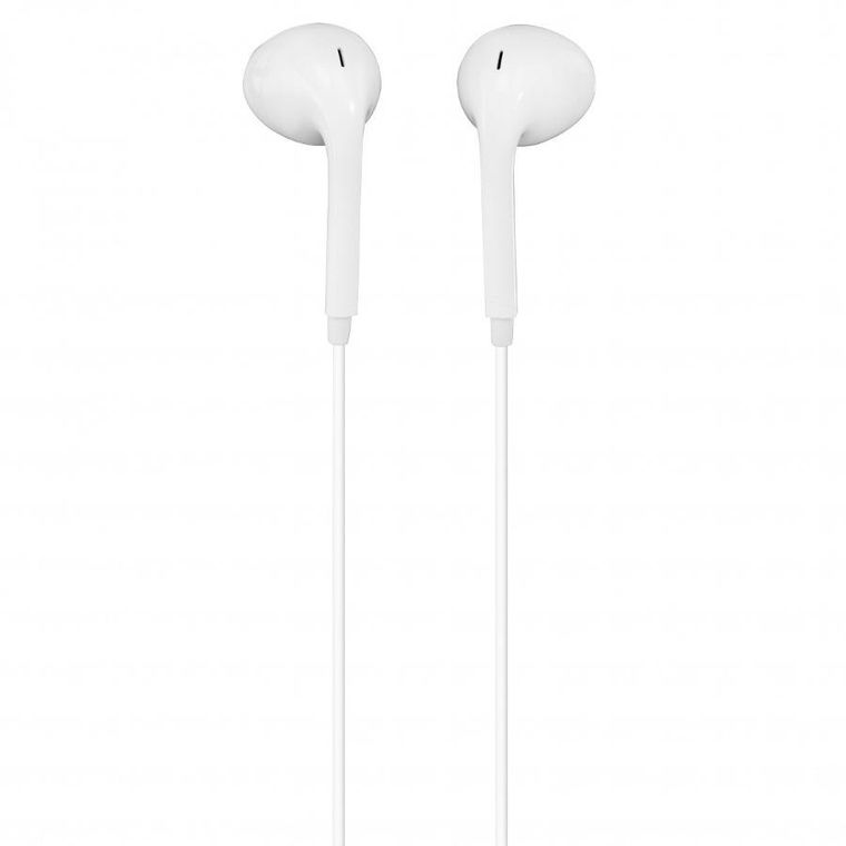 Hama, Glow II, słuchawki douszne, z mikrofonem, białe