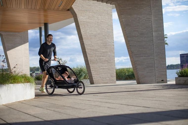 Hamax, Breeze One, przyczepka rowerowa, Black