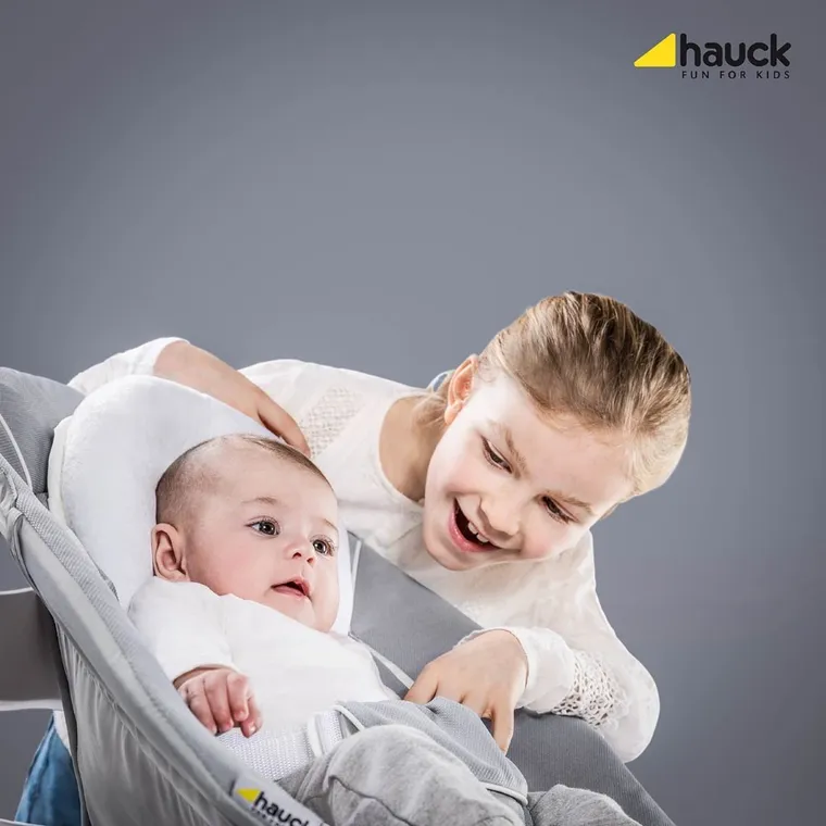 Hauck, Alpha Stretch, leżaczek 2w1, Grey