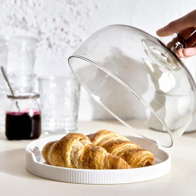 Homla, Fincan, patera, z ceramiczną podstawką, 22 cm