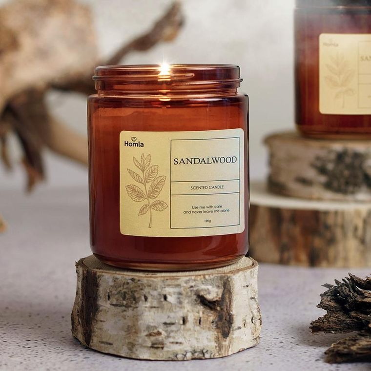 Homla, Tofu, świeca zapachowa, Sandalwood, 190 g