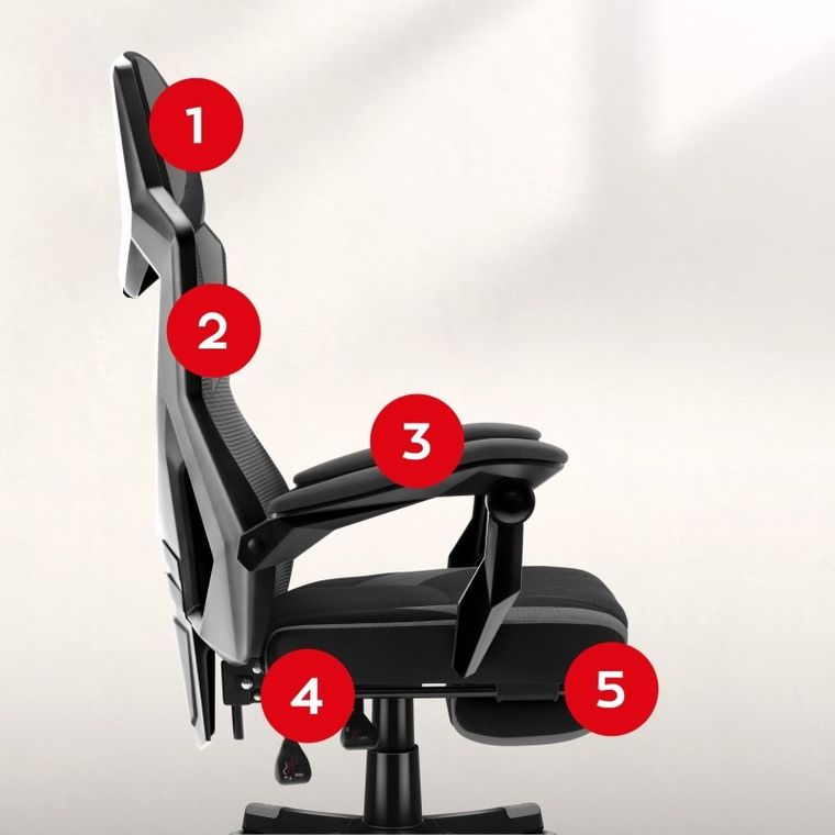 Huzaro, Combat 3.1 Grey, fotel gamingowy