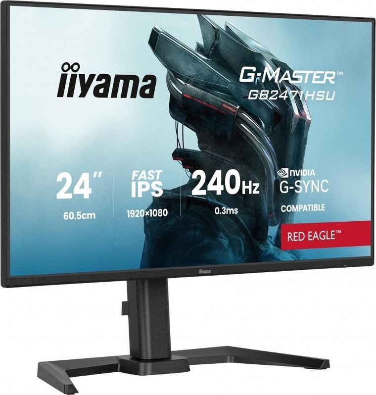 Iiyama, monitor, LED Fast IPS 23,8", GB2471HSU-B1, Red Eagle, 240Hz