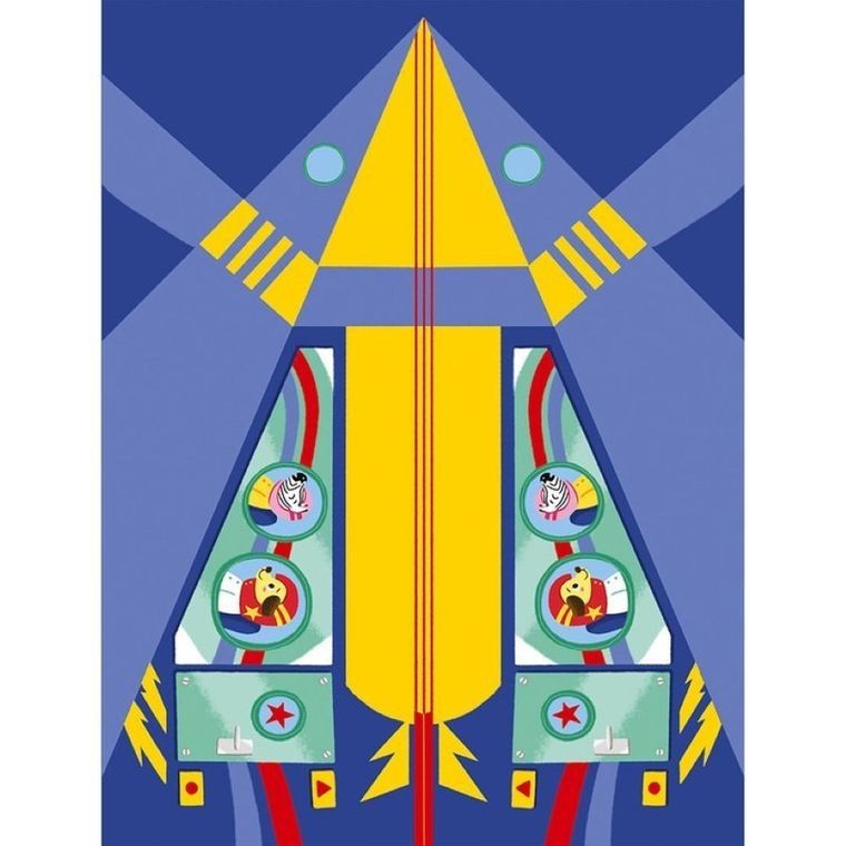 Janod, Papierowe samoloty z wyrzutnią, zestaw kreatywny