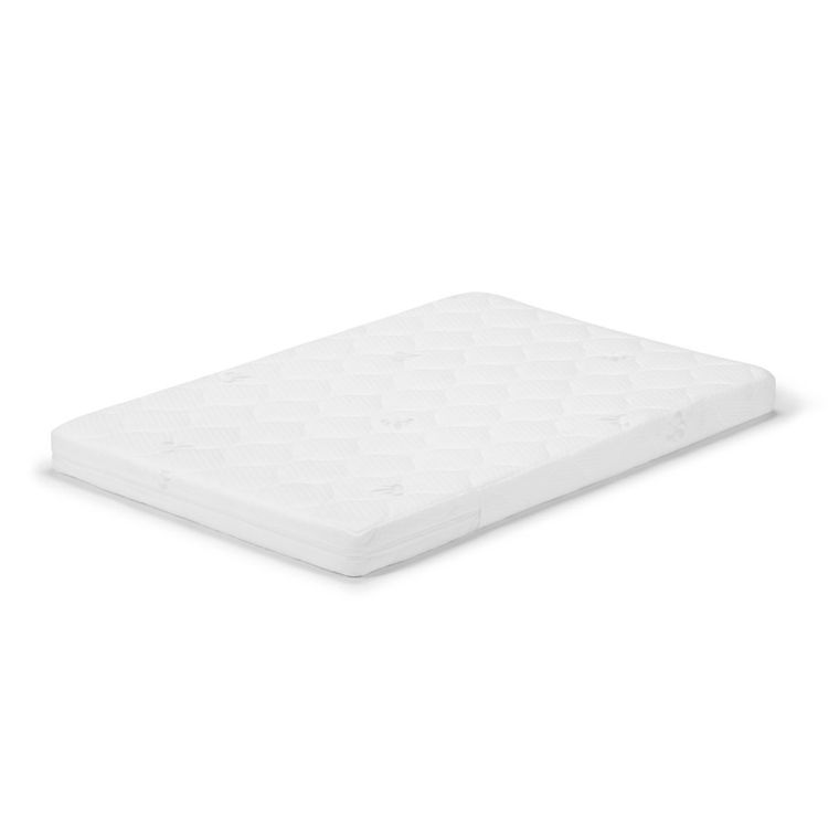 Kinderkraft, Koya, łóżeczko niemowlęce z funkcją kojca + materac, White