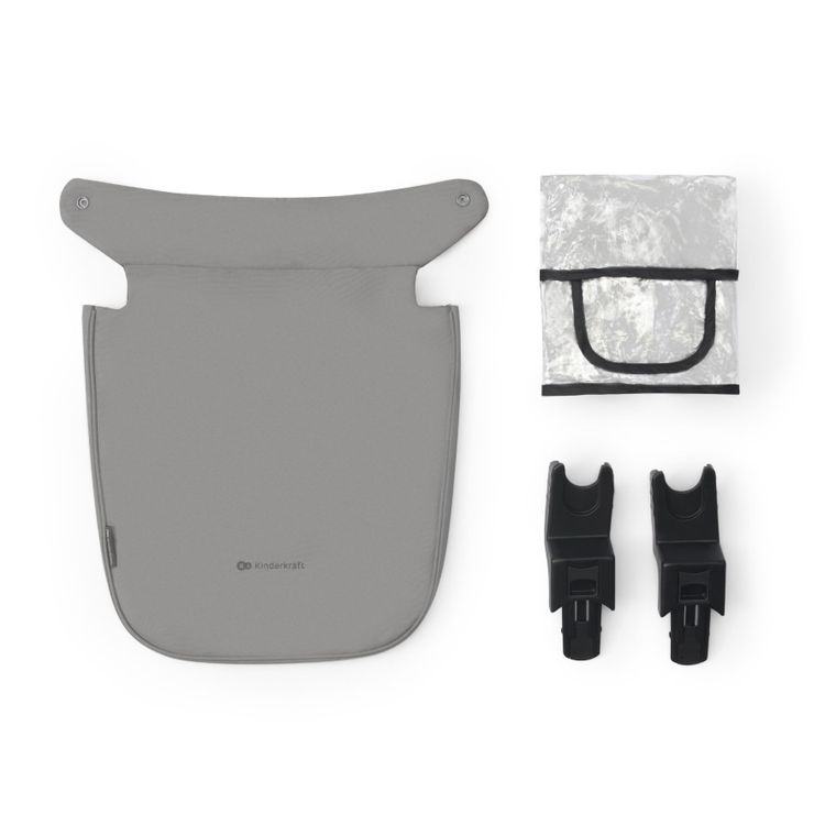 Kinderkraft, Newly 3in1 Mink Pro, wózek wielofunkcyjny, Moonlight Grey